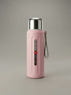 Double-Wall Vacuum Insulated Stainless Steel Thermos Flask Cum Water Bottle