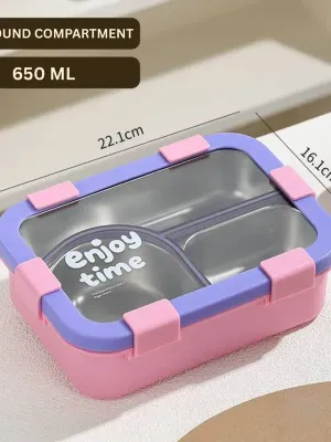 Compact Bento 3 Compartment Lunch Box