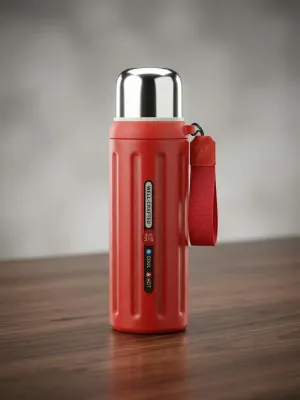 Double-Wall Vacuum Insulated Stainless Steel Thermos Flask Cum Water Bottle
