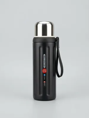 Double-Wall Vacuum Insulated Stainless Steel Thermos Flask Cum Water Bottle