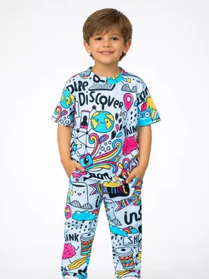 Cute Boys Trendy Half Sleeve T-Shirt & Track Pant Co-Ord Set | Soft & Comfortable Casual Wear | 2 Piece Outfit for Boys