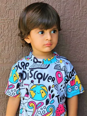 Cute Boys Trendy Half Sleeve T-Shirt & Track Pant Co-Ord Set