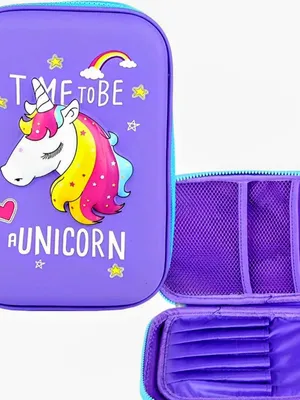 Unicorn theme pencil pouch