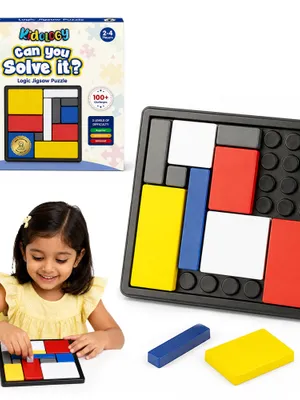 Kidology Logic Puzzle Brain Teaser Game with 85 Challenges, Thinking & Problem-Solving Game for Kids & Adults