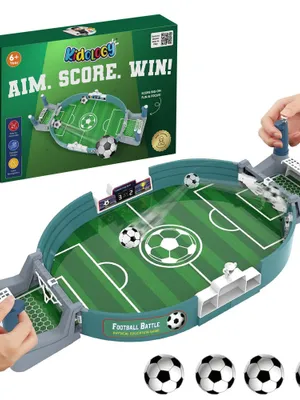 Kidology 2-Player Table Football Game for Kids, Indoor Foosball Board Game, Family Sports Toy for Boys & Girls