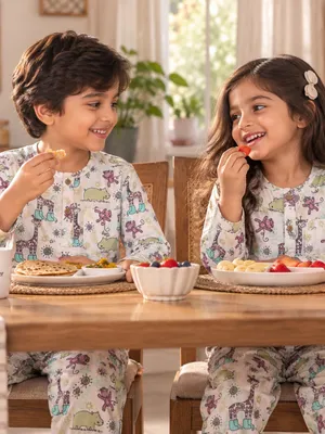 Safari Sleepover Kids Unisex Night Suit